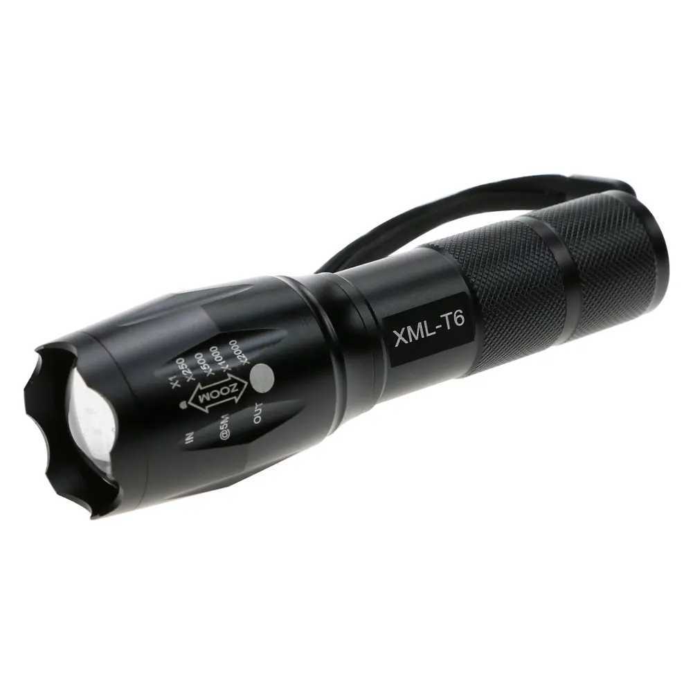 XML LED Flashlight Portable Telescopic Tactical Torch Lanterna Tactical Flashlight Zoomable Waterproof Outdoor Camping Bike C251122