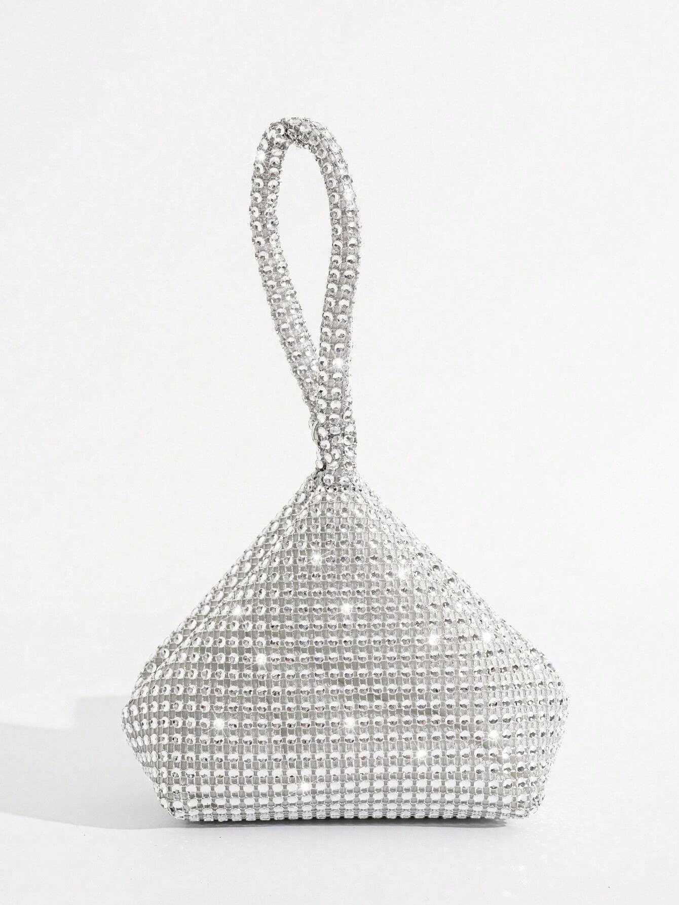 Glitter Bling Sequin Luxury Shiny Mini Novelty Bag Rhinestone Decor Glamorous Evening Bag For Wedding Prom Party Events Hasp K251121