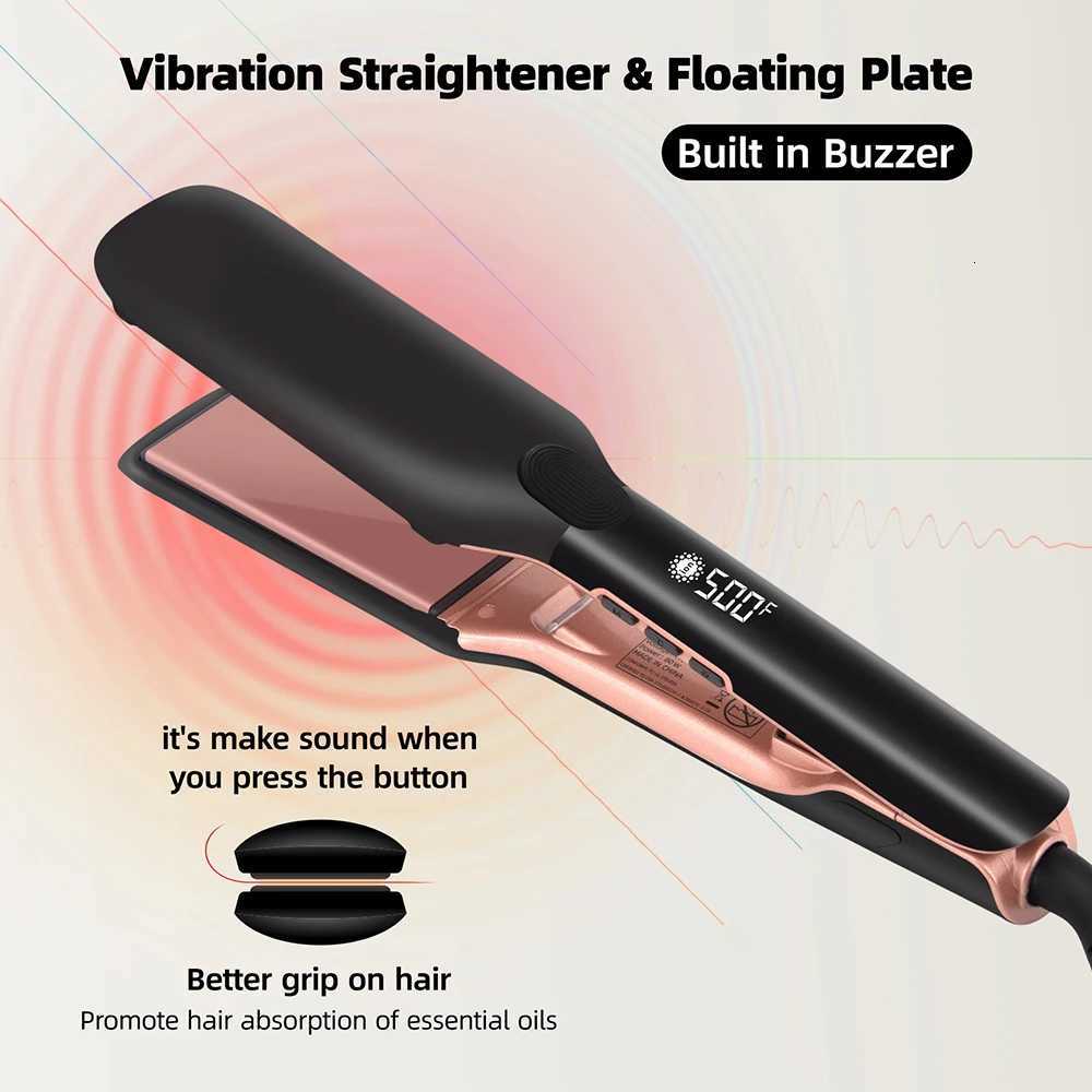 500F Hair Straightener High Temperature Flat Irons With Plasma Ions for Keratin Treatment Frizzy Hair Recovers Damaged HairT251122