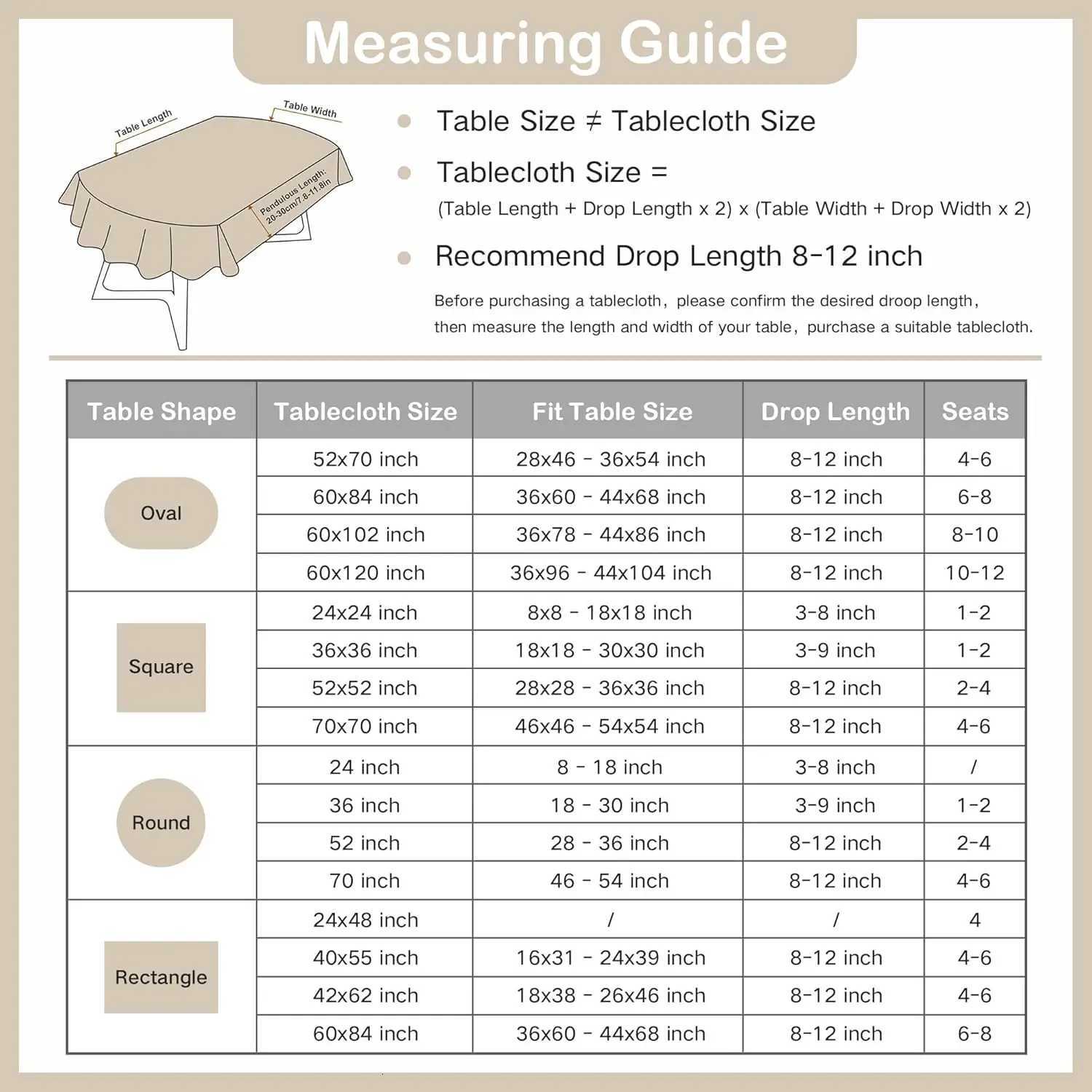 Elegant White Lace Jacquard Oval Tablecloth for Home Decoration 60x84 Inches C251122