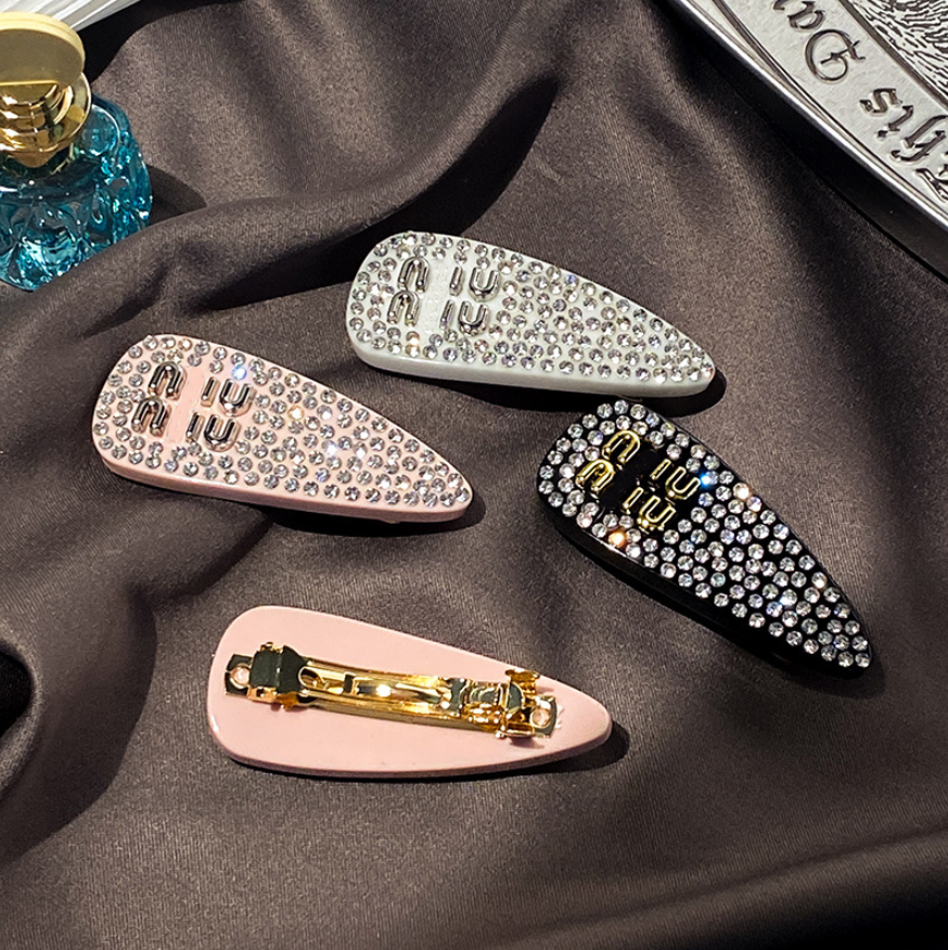 Full Diamond Hair Clips Barrettes Luxury Designer Letter Hair Clips Versatile Barrettes Classic HairJewelry Brand High Quality Love Gift Hair Accessories