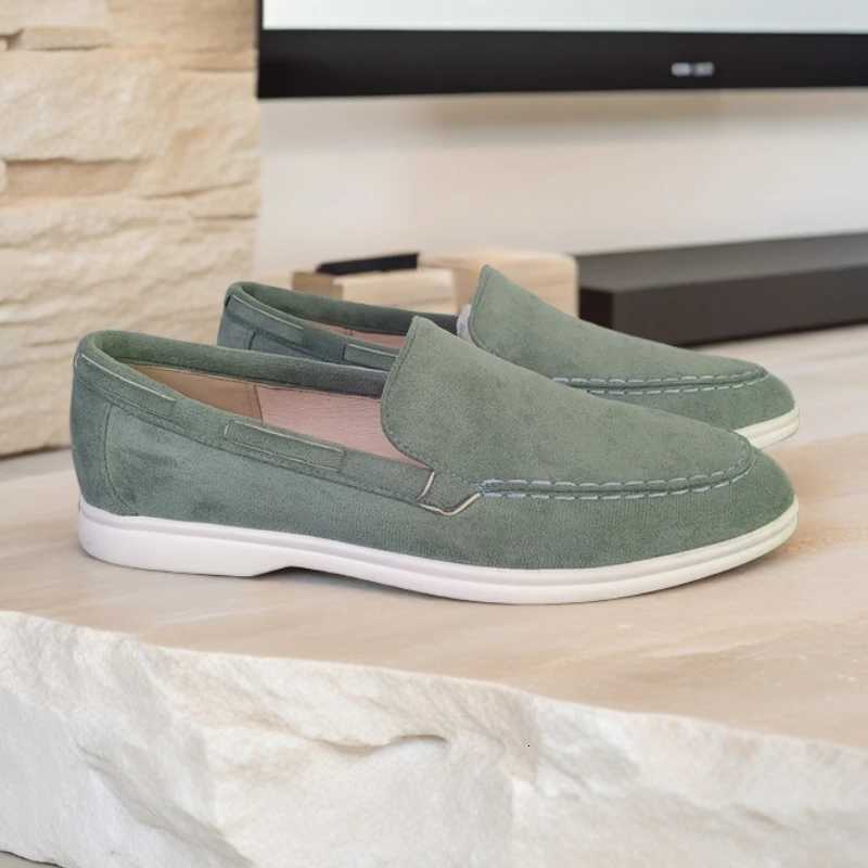 Classic Suede Leather Loafers Men Casual Shoes Luxury Brand Mens Breathable Slip on Driving Shoes X251122