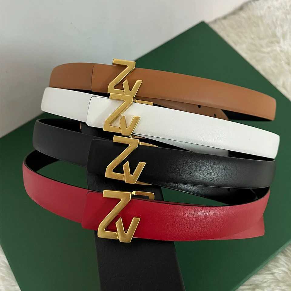 Luxury thin 25mm Reversible Leather Brand Belt Women Design Lady Girl Belt for women Waist Belt Chic Dress Party Belt for jeans J251122