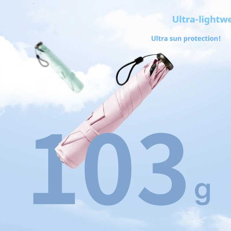 Carbon fiber lightweight compact and portable sun umbrella with sun protection and UV protection pencil feather umbrellaM251122