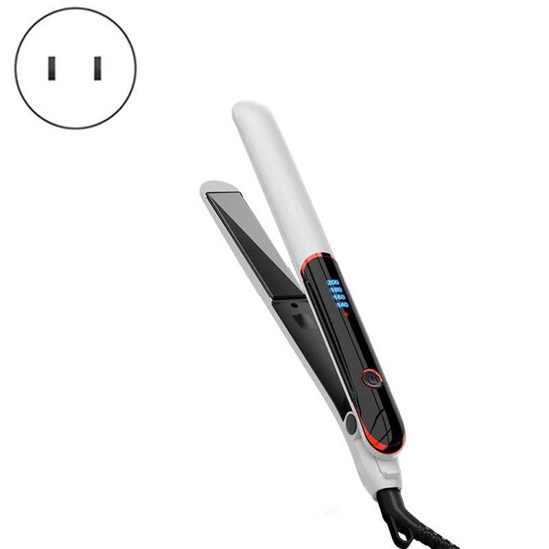 FLASH-SALEProfessional Coating Hair Straightener Flat Iron Fast Heat Up Digital Control Curling Iron US PlugT251122