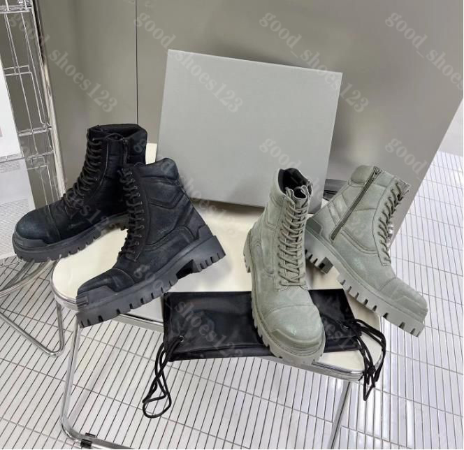Combat Strike Boots Autumn and winter styles Designer lovers Boots classics Retro Men Women High Knight Boots Fashion Boots Cowboy Boots