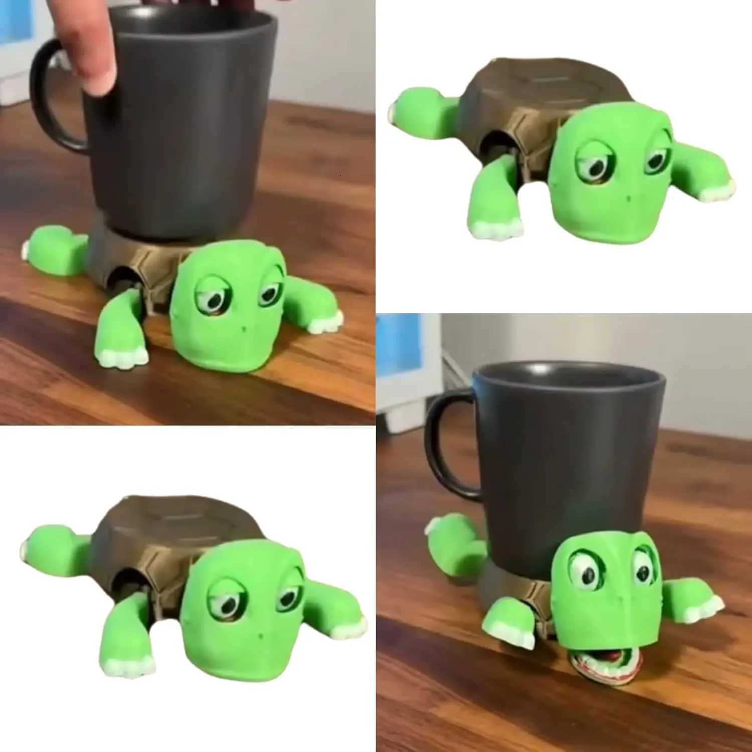2025 Fun Coaster Turtle Cup Pad Tea Coffee Mug Drinks Holder Tableware Decorative 3D Printed Ornament Gameplay Accessory C251122