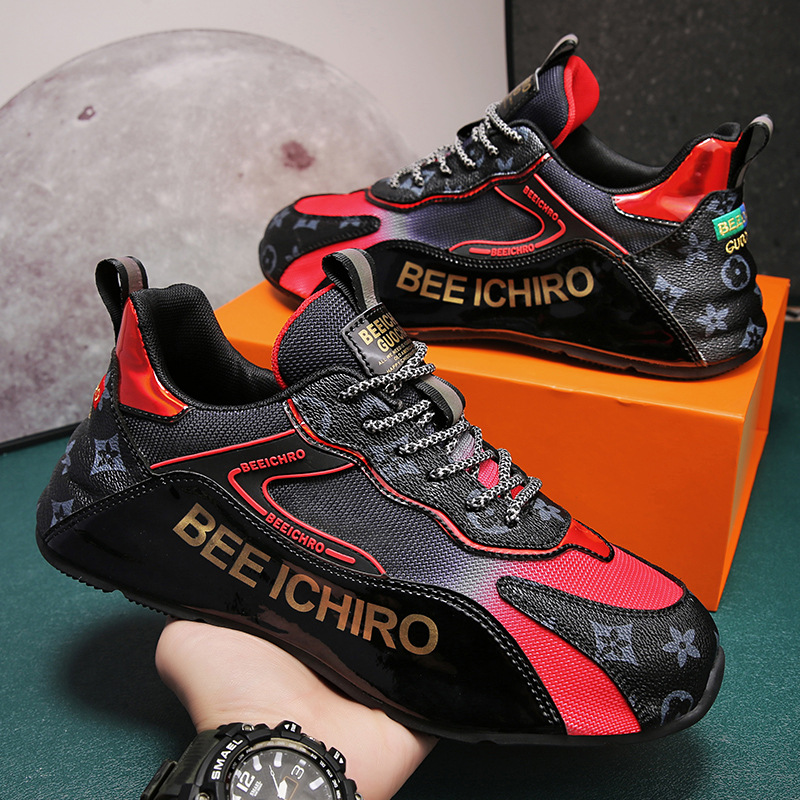 Designer Shoes Men's Shoes New Autumn and Winter Breathable mesh Casual Sports soled shoes Four Seasons Trendy height-increasing Casual shoes fre