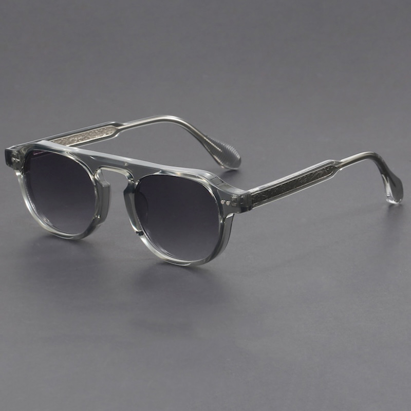 Pilot Vintage Sunglasses Brand Genuine for Men Fashionable Tortoiseshell Acetate High Quality Shades for Women Retro Punk in Trend Outdoor, CB Fashion