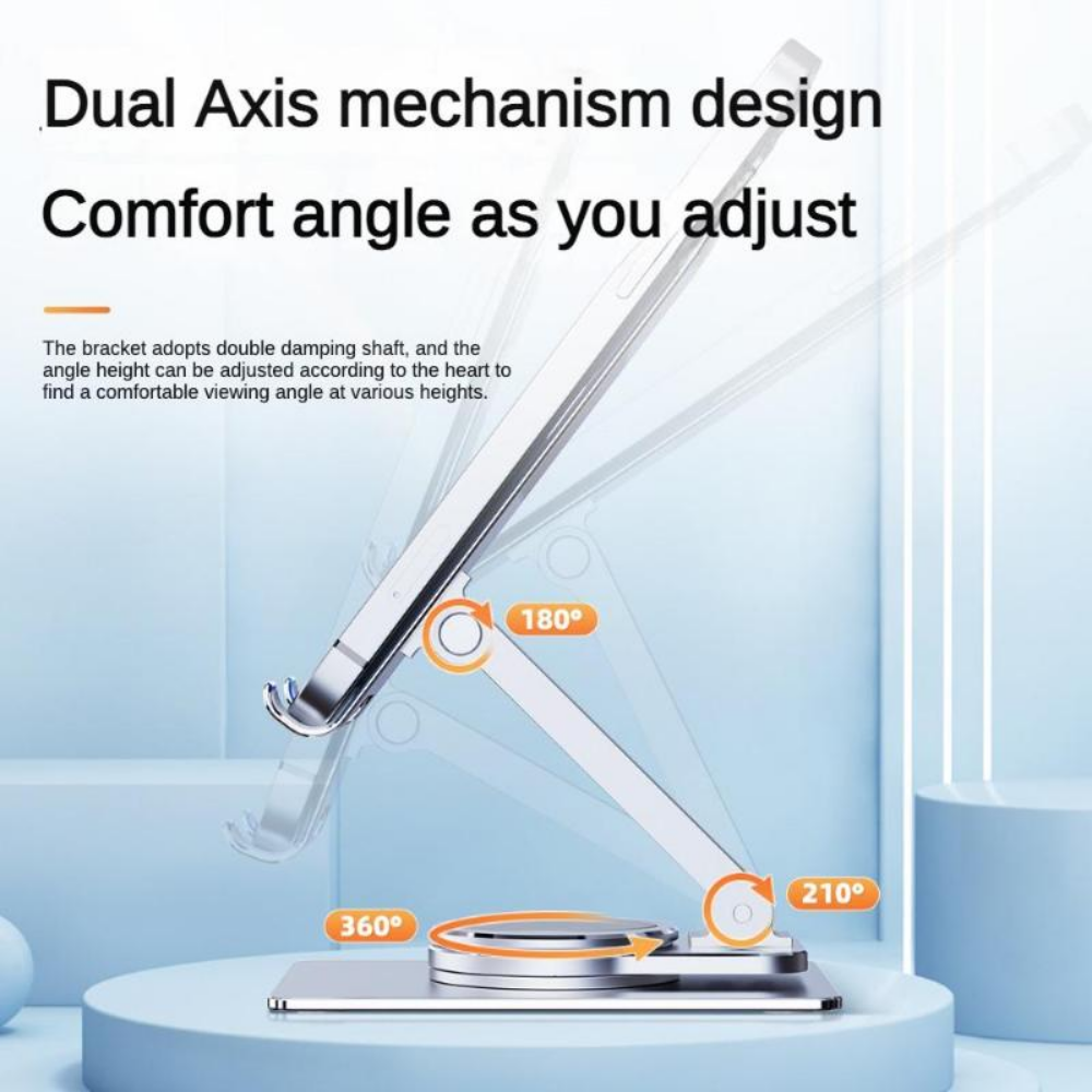 Aluminum alloy mobile phone rotating bracket, 360 degree stepless rotating universal bracket