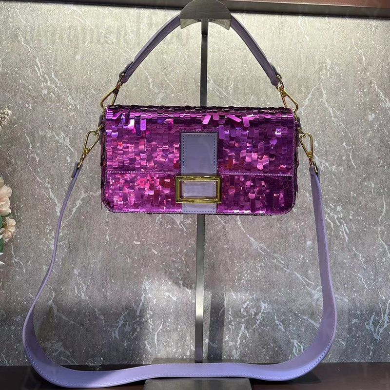 Sequins crossbody bag womens designer bag luxury wallet flap handbag purse embroidery shoulder bag high quality clutch bags designer woman shimmer beach bag pouch
