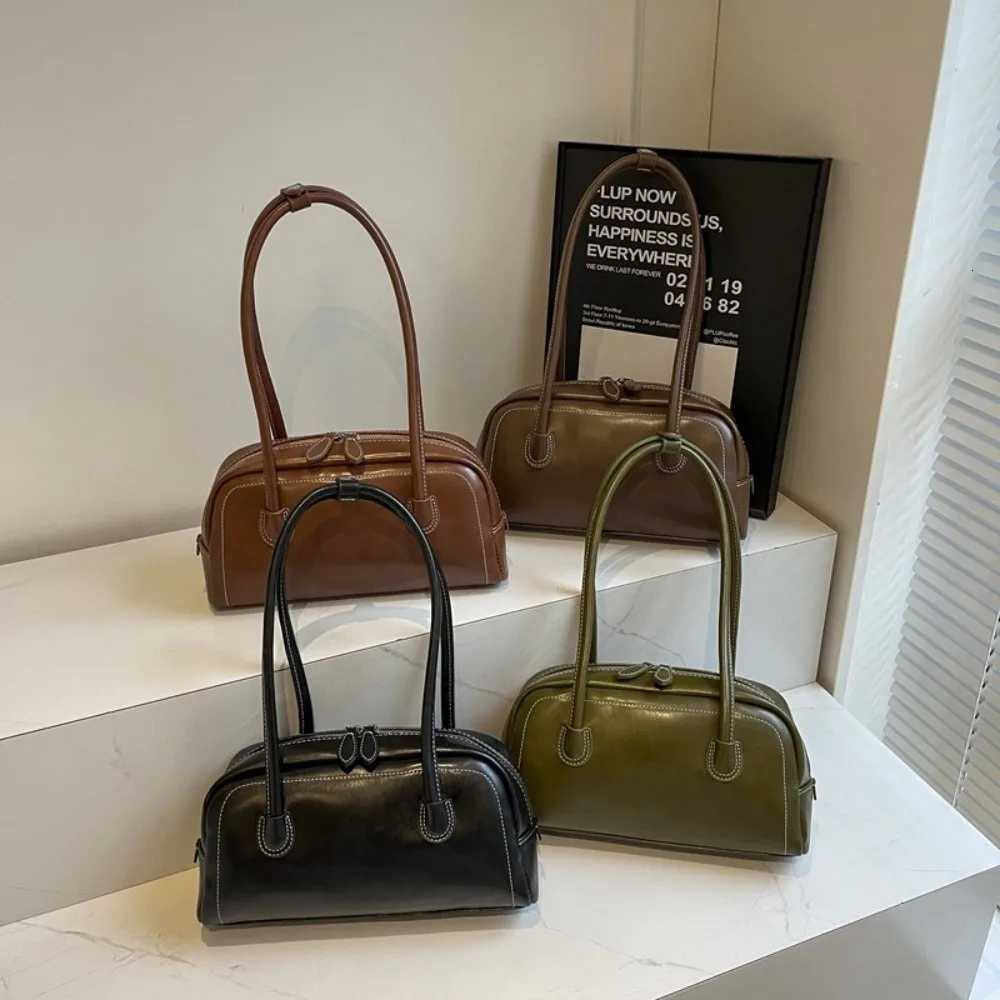 Fashion Large Capacity Women PU Shoulder Bag PU Leather Personality PU Hobo Bag Korean Ins Style Handbags Underarm Bag LadiesT251122