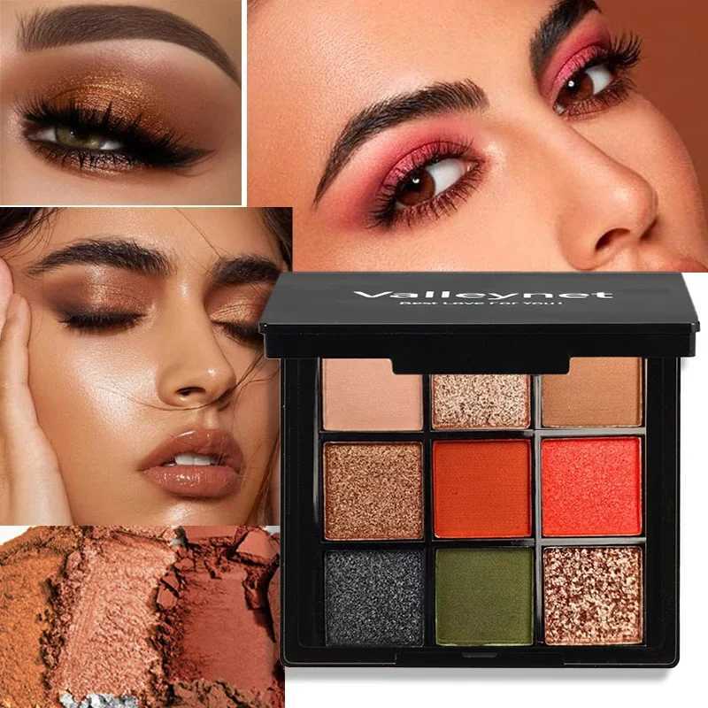 Slightly Drunk Red Wine 9-Color Eye Shadow Palette Pearlescent Matte Metal Texture Long-Lasting Waterproof Sweat ProofT251122