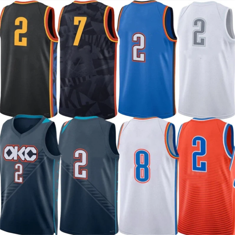 25 26 OKC Thunde Basketball Jerseys SGA Shai Gilgeous Alexander Chet Holmgren Jalen Williams Isaiah Hartenstein Luguentz Dort Russell Westbrook Jersey