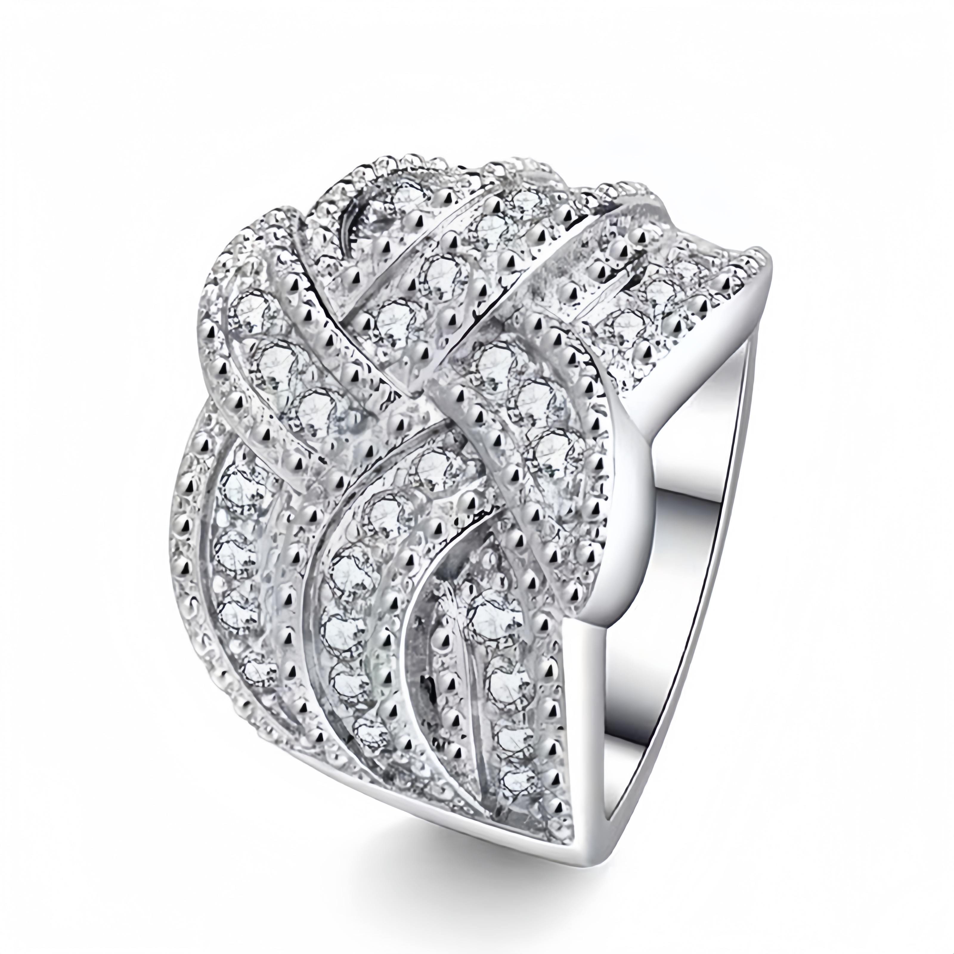 New Ladies Ring Luxury Large Square Jewelry Wedding Artificial Zircon Simple Atmosphere Luxury Party designer for women engagement men love ring rings - view 7