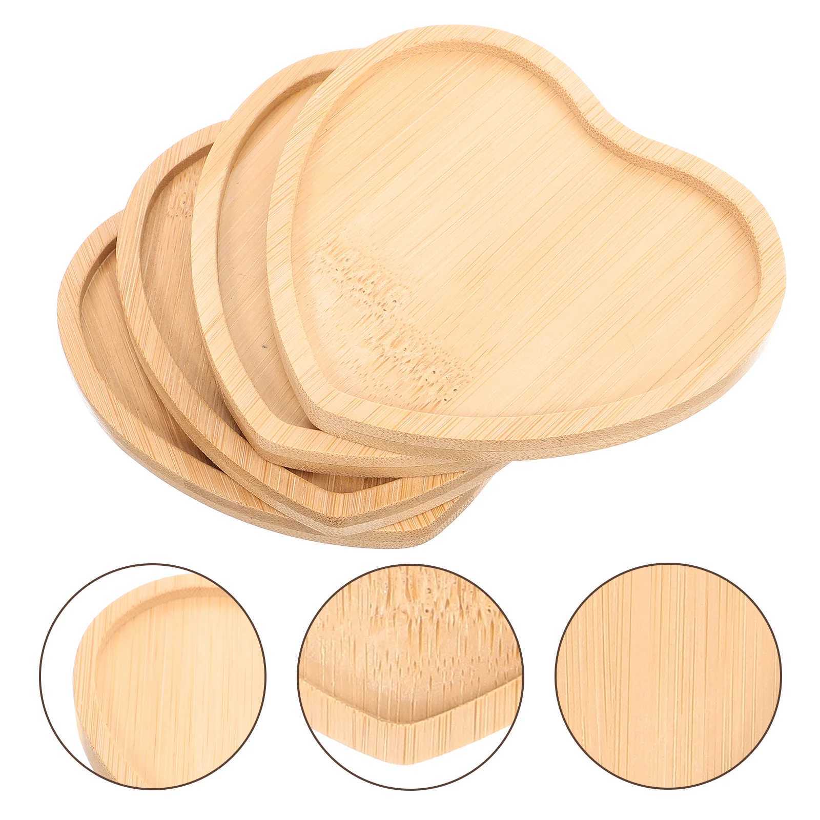 4Pcs Premium Wooden Heart Coasters Elegant Rustic Style Drink Coasters for Coffee Table Home Decor Gifts Home Decor C251122
