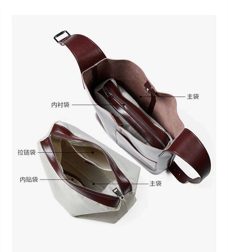 Toptrends Cowhide Genuine Leather Large Hobo Shoulder Bags For Women 2025 Luxury Designer Bucket Totes Shopping Ladies Handbags