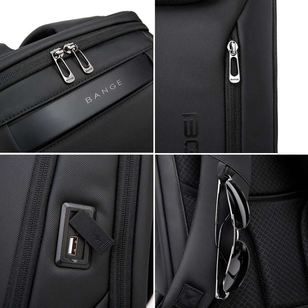 BANGE USB Charging Waterproof Laptop Backpack 17 Computer Bag Travel Business Hiking Backpacks School Back Pack Mochila For Men