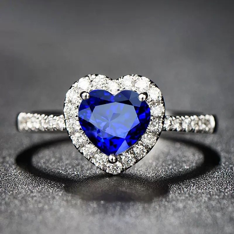 Love Heart Ring Premium Simulated Moissanite Diamond Ring High quality gold designer diamond ring designer for women engagement men love ring rings - view 5