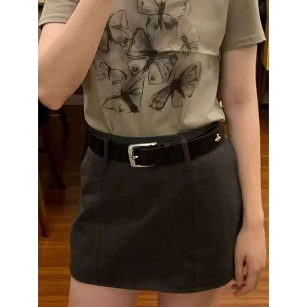 Designer Bag Queen Dowager's Classic Casual Saturn Trendy Versatile Decorative Skirt Cowboy Pants High End Belt