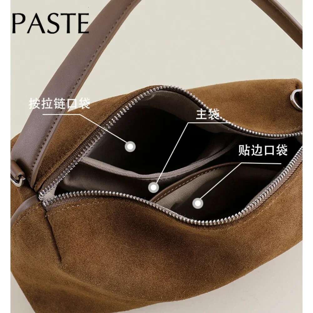 Upgrade Version Dark Red Coffee Matte Suede Leather Pillow Tote High Quality Women S Handbag Winter Autumn Female Shoulder Bag Bag