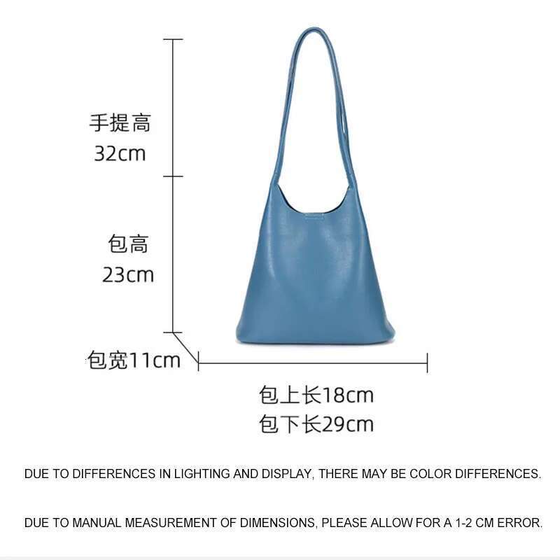 New Women S Commuter Shoulder Composite Bag Fashion Retro Solid Color Handbags Leather Cowhide Underarm Bag
