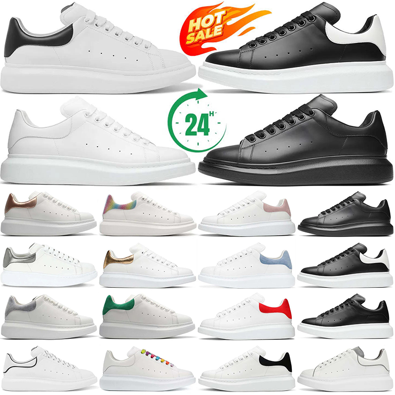 Designer Shoes mcqueenns Casual Shoes Platform Sneakers Men Women Leather Lace Up Shoes Fashion Suede Multicolour Sports White Pink Black 36-45 alexander
