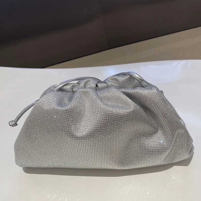 Luxury Designer Glitter Rhinestone Diamond Cloud Bag Evening Bag Wedding Party Clutch Purse Women Handbag Shoulder Messenger Bag K251121