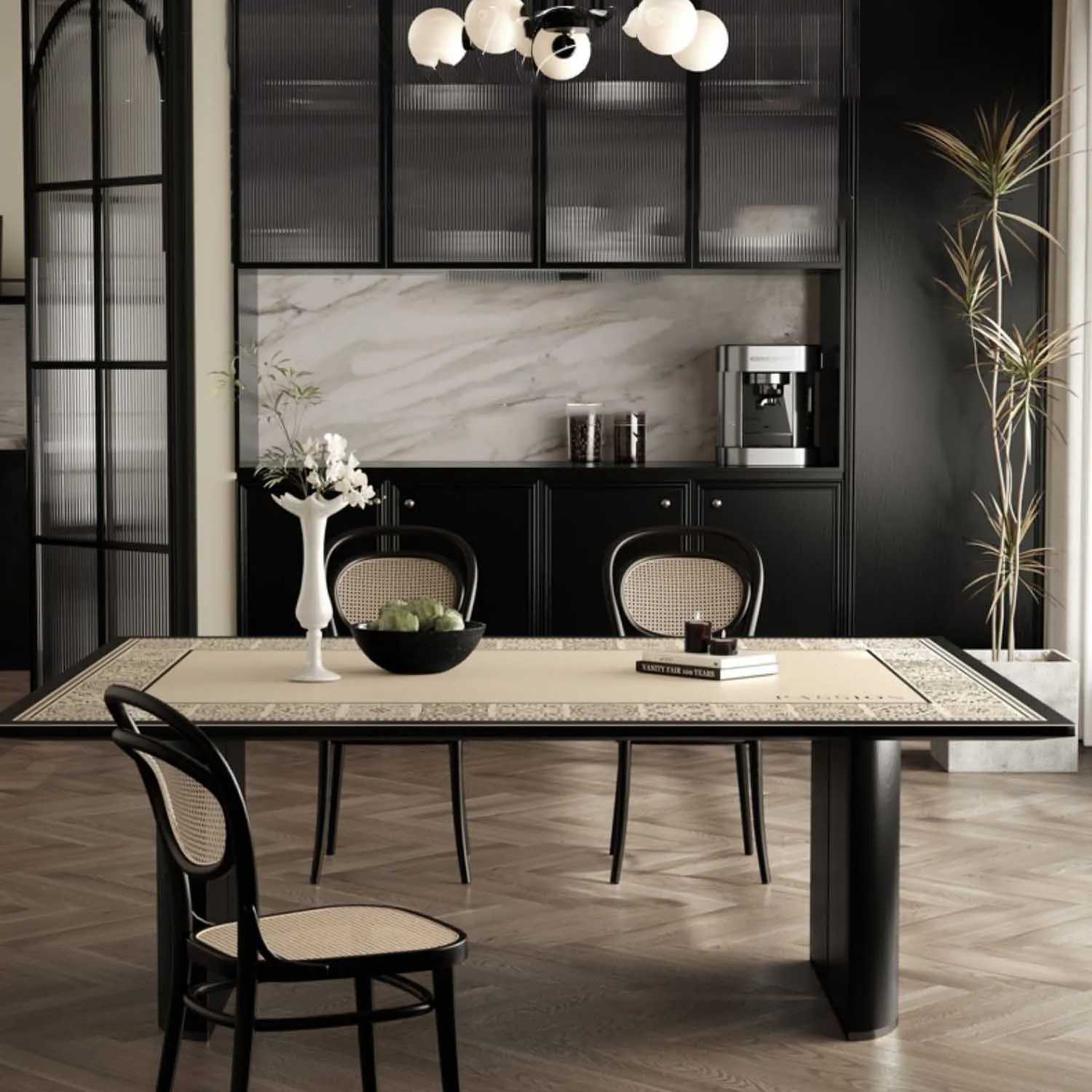 Retro Leather Dining Table Mat New Light Luxury Home Table Decoration And Accessories No-Clean Waterproof And Oil Customization C251122