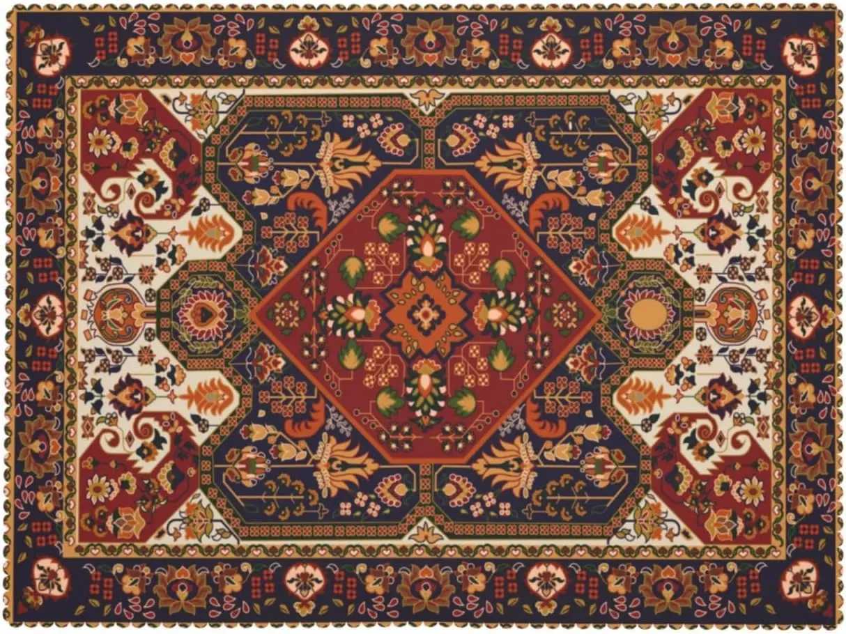 Persian Style Rectangle Tablecloth Holiday Party Decor Reusable Boho Geometric Printed Table Cloths Kitchen Dining Table Decor C251122