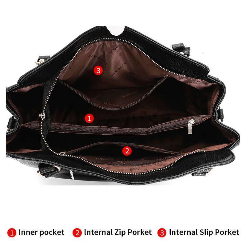 The First Layer Of Cow Middle Aged Mother Portable Soft Leather One Shoulder Women S Bag Large C Bag