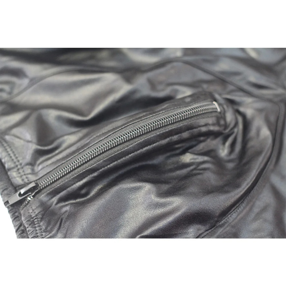 Mens pants Gothic long legs mens Trouser stage performances sexy lingerie Wetbook synthetic leather PVC gay club dance uniform 250418