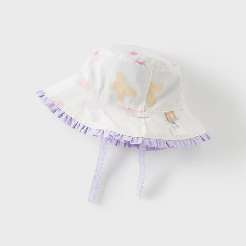 Dave Bella Kids Hat Spring Girls Baby Sweet Cute Children Fashion Leisure Flower Printed Fishermans DB1250715 250414z