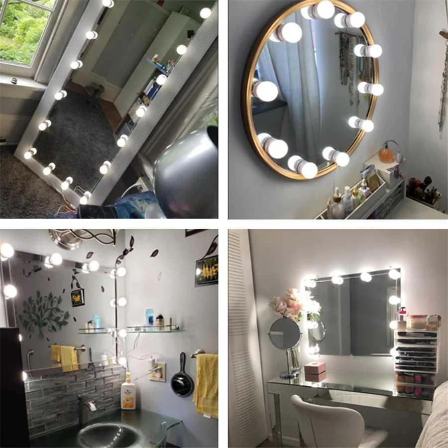 LED Professional Makeup Mirror Light for Bathroom Dressing Table Lamps USB Dimmable Mirror Front Lamps 3 Colors Vanity Lights M251122