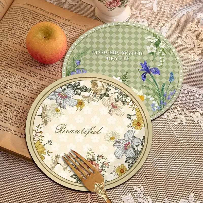 Round Rubber Coasters Antiskidding Absorbent Pad Heatresistant Drink Cup Mat Table Protector Kitchen Items Accessories Drinkware C251122