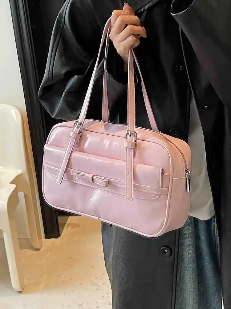 Simple Large Capacity Tote Bag For Women 2025 New Fashion Zip Underarm Bags High-end Single Shoulder Pillow Handbag LadyT251122