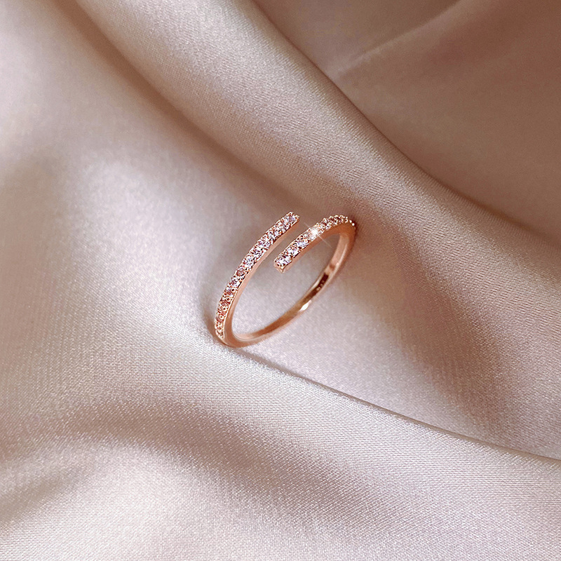 Womens vintage personality ins new trendy little finger tail ring High quality gold designer diamond ring rings designer for women engagement men love - view 3