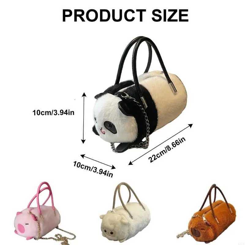 4XFF Casual Plush Satchel Shoulder Bag Handbag for Women Fashion Crossbody Purse K251121