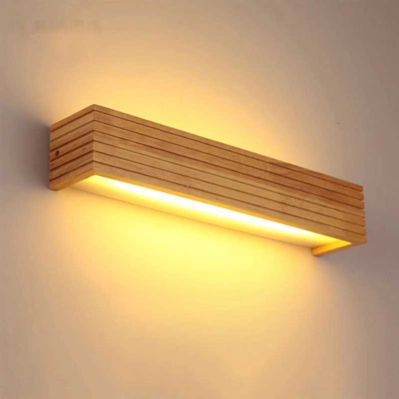 A38M Solid Wood LED Lamp Bathroom Mirror Cabinet Lamp Bathroom Dressing Table Lamp Original Wood Wall Lamp M251122