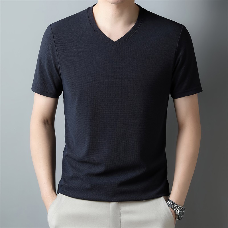 Pure color Cotton T-Shirt Men Y2K Summer Short Sleeves Vintage Oversize Tshirt Streetwear Top 240910
