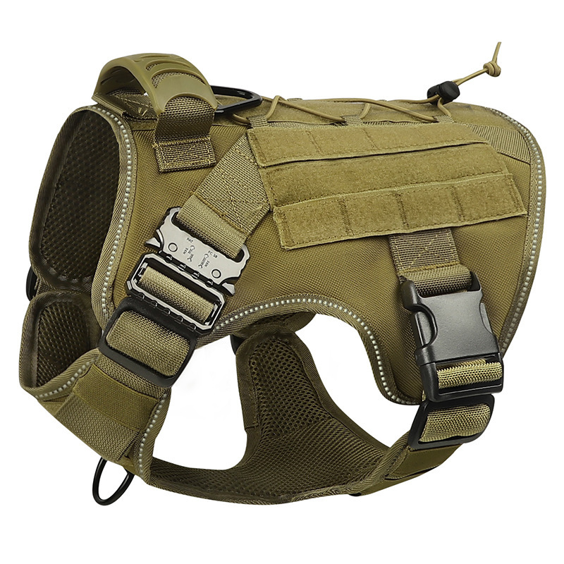 K9 Tactical Military Vest Pet German Shepherd Golden Retriever Tactical Training Dog Harness and Leash Set For All Breeds Dogs