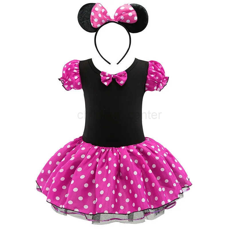 Disney Baby Girls Ballet Tutu Dress Summer Kids Minnie Mickey Dress Dots Mouse Costume Children Christmas Birthday Party Clothes W250520 W250520