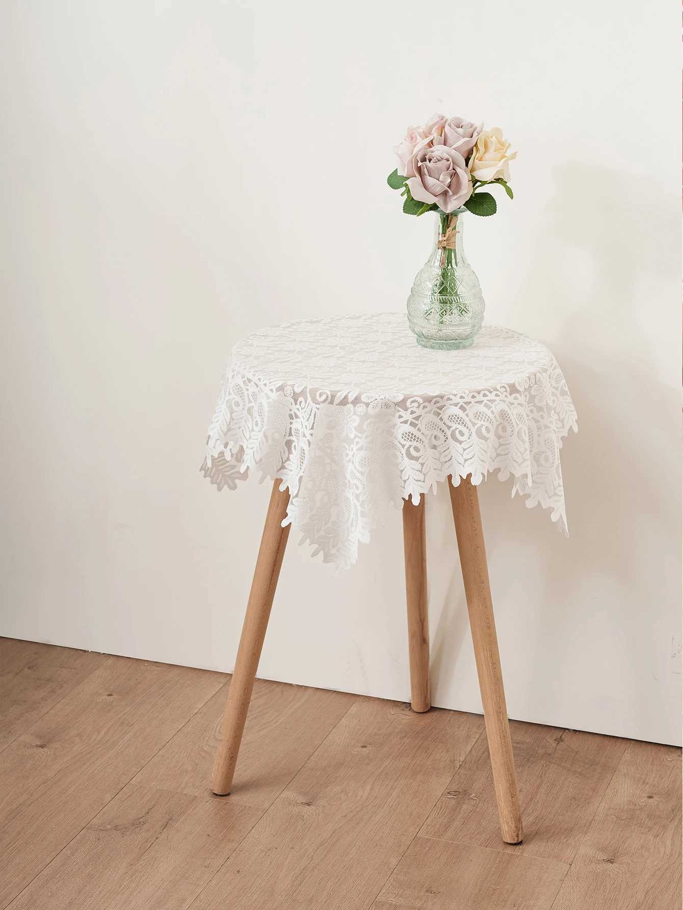 White Lace Fresh American Style Printer Dust Cover Tablecloth Multi-purpose Home Bedside Tablecloth for Fax Machine C251122