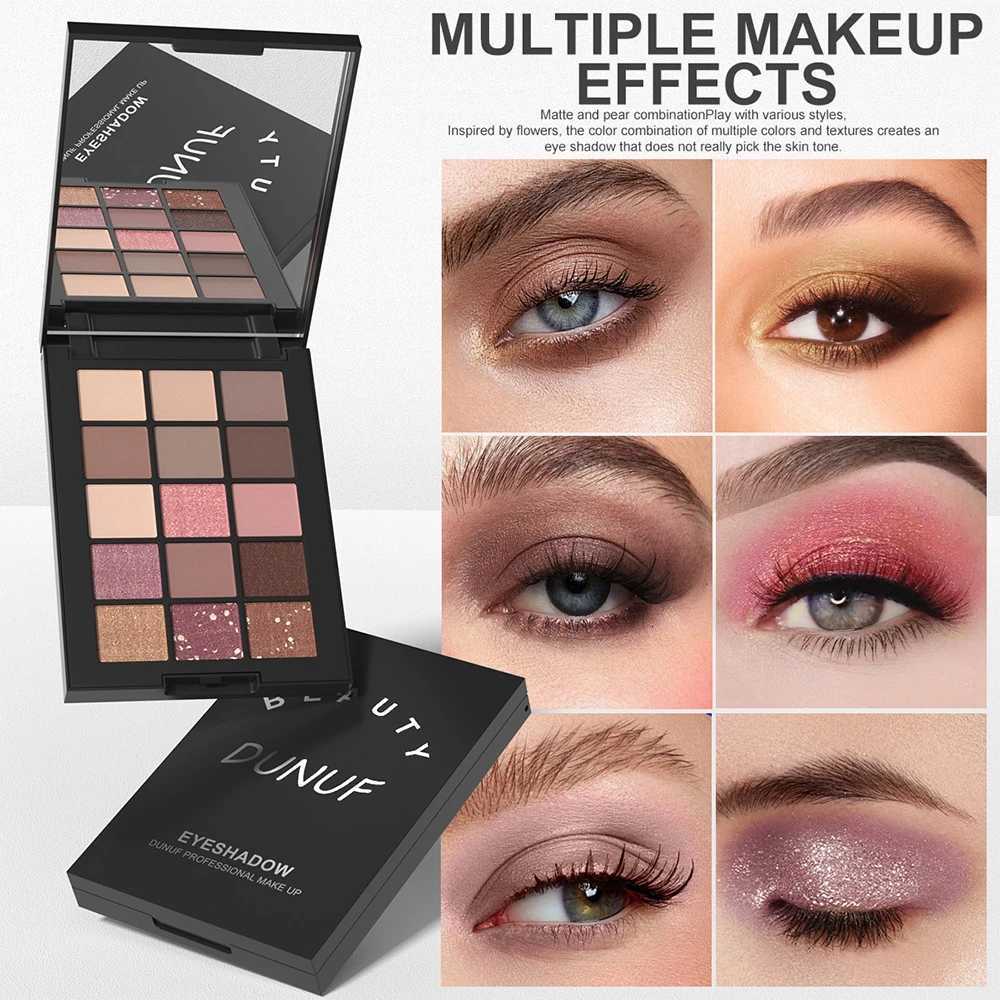 15-Grid Professional Matte Pear Eyeshadow Palette Highly Pigmented Waterproof Formula Lasting Wear No Clumping Flying PowderT251122
