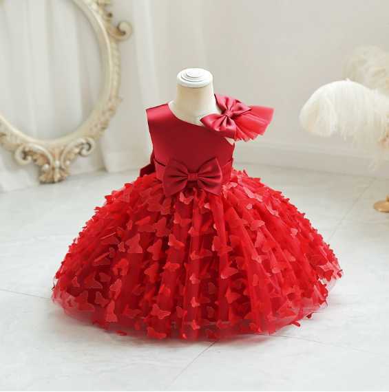Girl's Dresses CGirls' princess dress, tulle children's dress, 2025 new style girls' middle school puffy dress, birthday and first