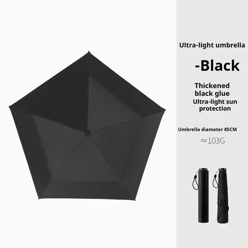 Carbon fiber lightweight compact and portable sun umbrella with sun protection and UV protection pencil feather umbrellaM251122