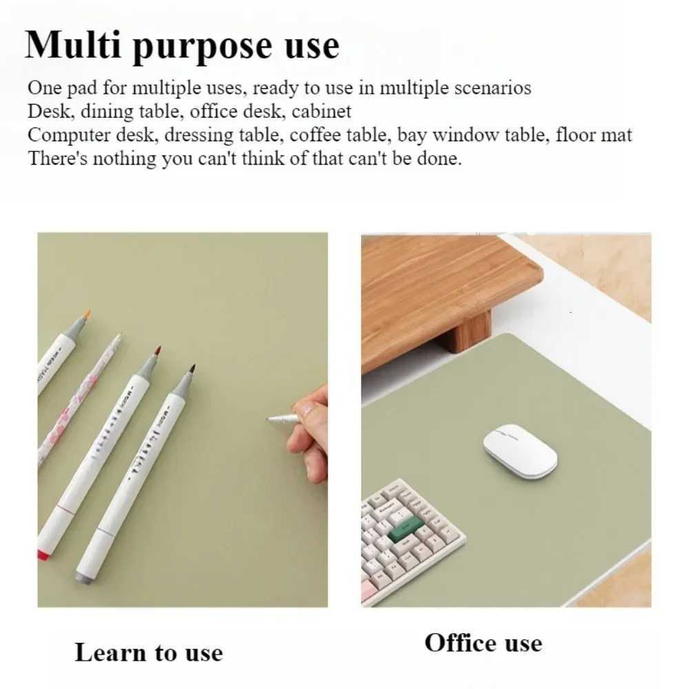 Modern Simple Waterproof Oilproof Tablecloth Study Table Mat Mouse Pad Leather Heat Insulation Anti-scald Table Mat Home Decor C251122