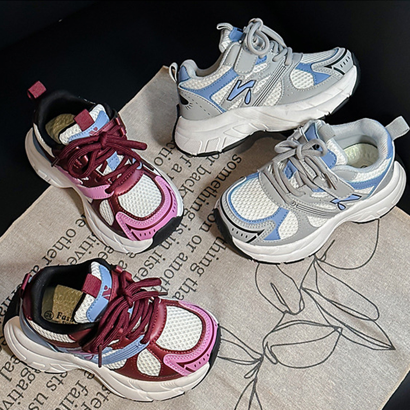 Kids Toddler Chunky Children Boys Girls Non-Slip Lightweight Sports Casual Shoes Hot Sell Unisex Running Sneakers Sizes 27 - 37 K1243 XJ260303