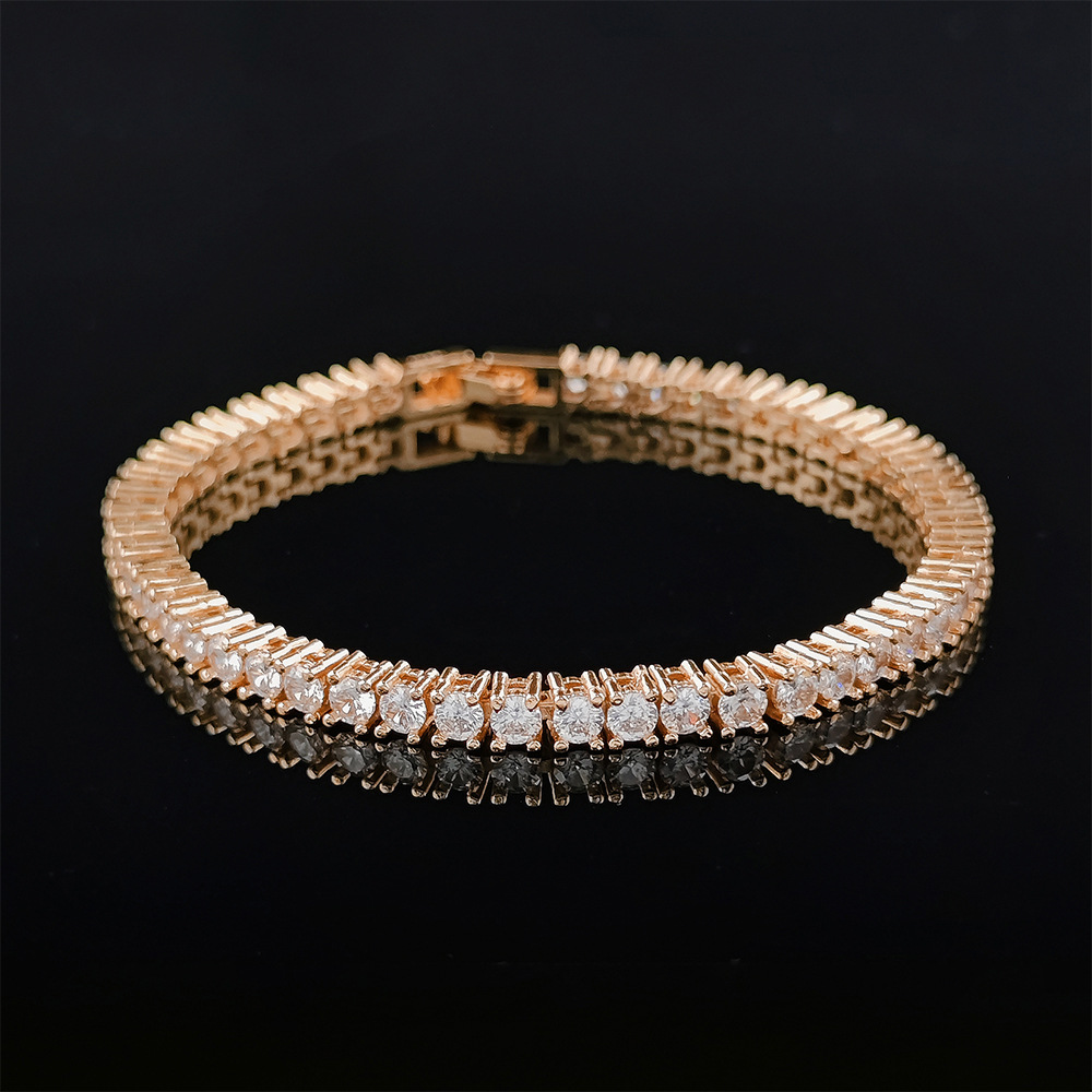 Classic & Chic Simple Design Ladies' Bracelets Adorned With Sparkling Zircons