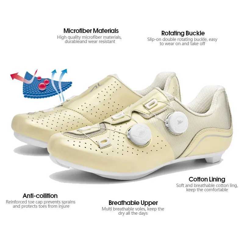 Professional mens Mtb cycling shoes large size 48 Spd self-locking cycling road cycling shoes womens flat shoes Mtb cycling sports shoes Y250421